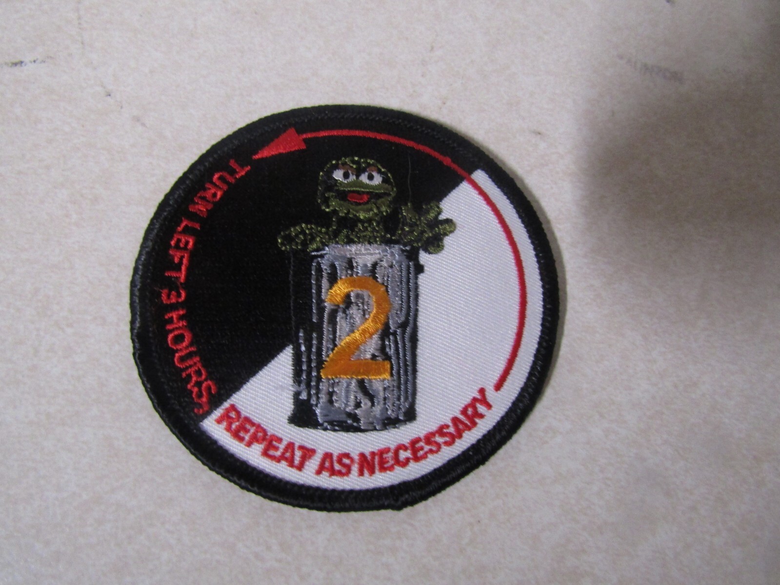 MILITARY PATCH COLORED SEW ON ARMY AVIATION TURN LEFT 3 HOURS REPEAT AS WITH A 2