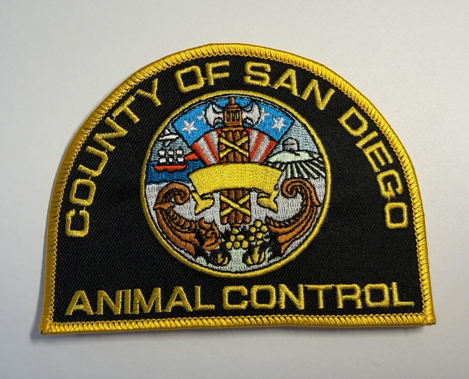 VINTAGE CALIFORNIA SAN DIEGO COUNTY ANIMAL CONTROL PATCH #D47