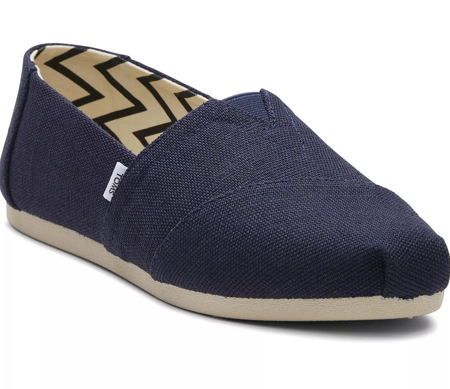 TOMS Women's Alpargata Classic Heritage Canvas Slip-On Flats Navy 7.5 NEW