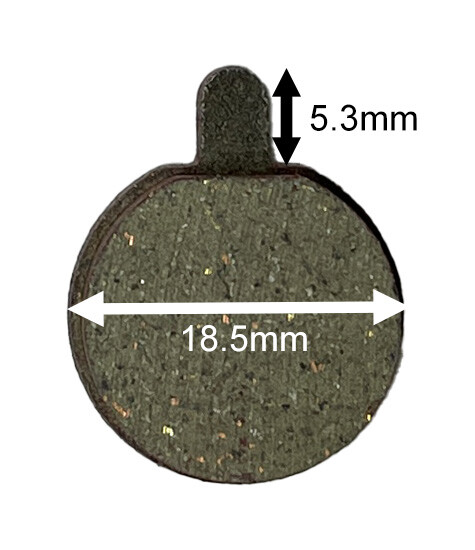 Brake pad set for Electric Scooters (Size "F") (Measure before ordering)
