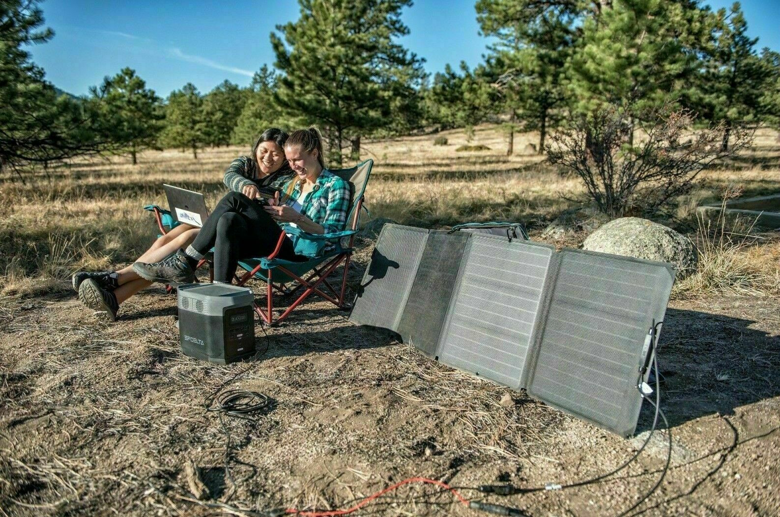 EcoFlow 110W Portable Solar Panel Foldable with Carry Case Very Good Refurbished