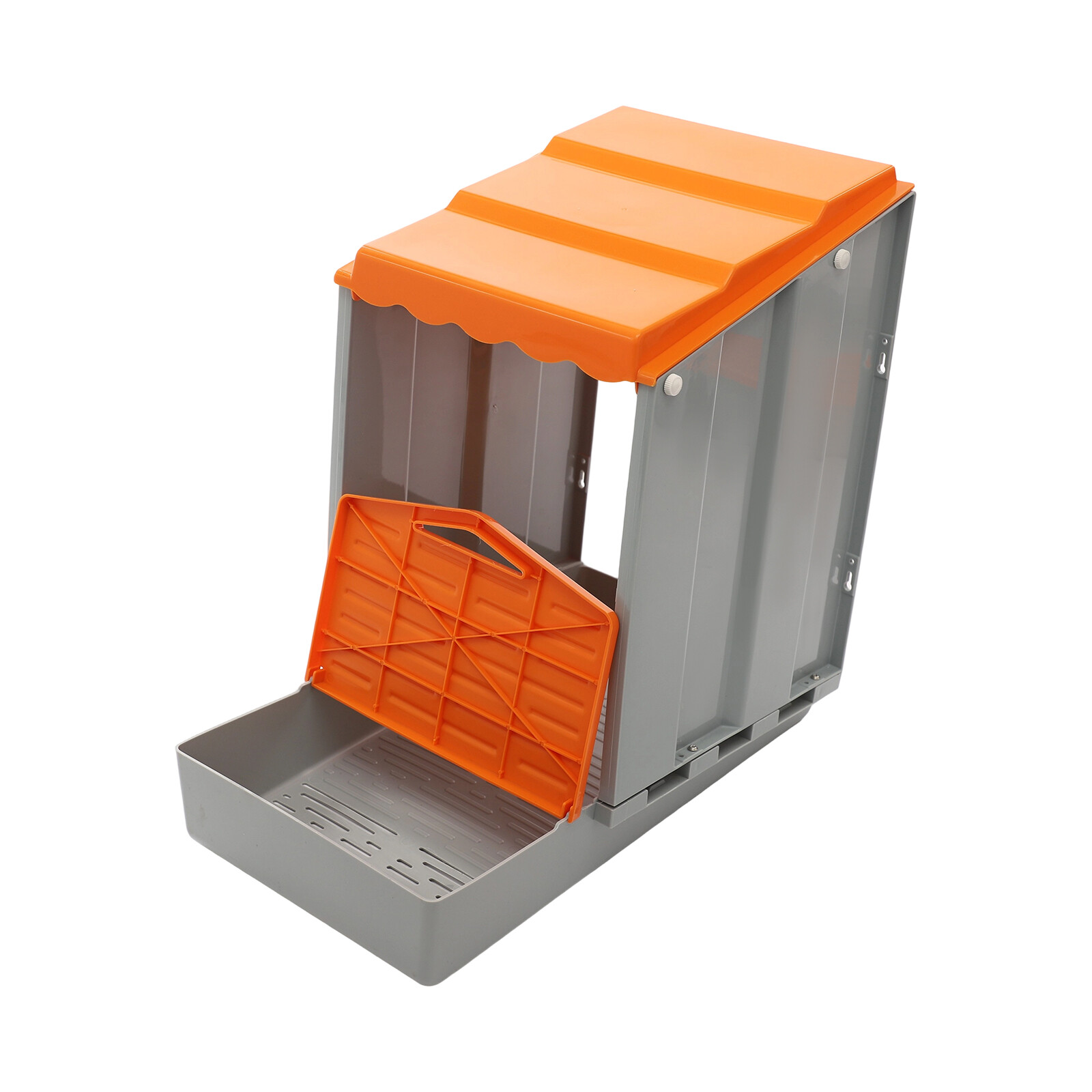 Modern 4-Compartment Chicken Nesting Box Freestanding Orange Chicken Nesting Box