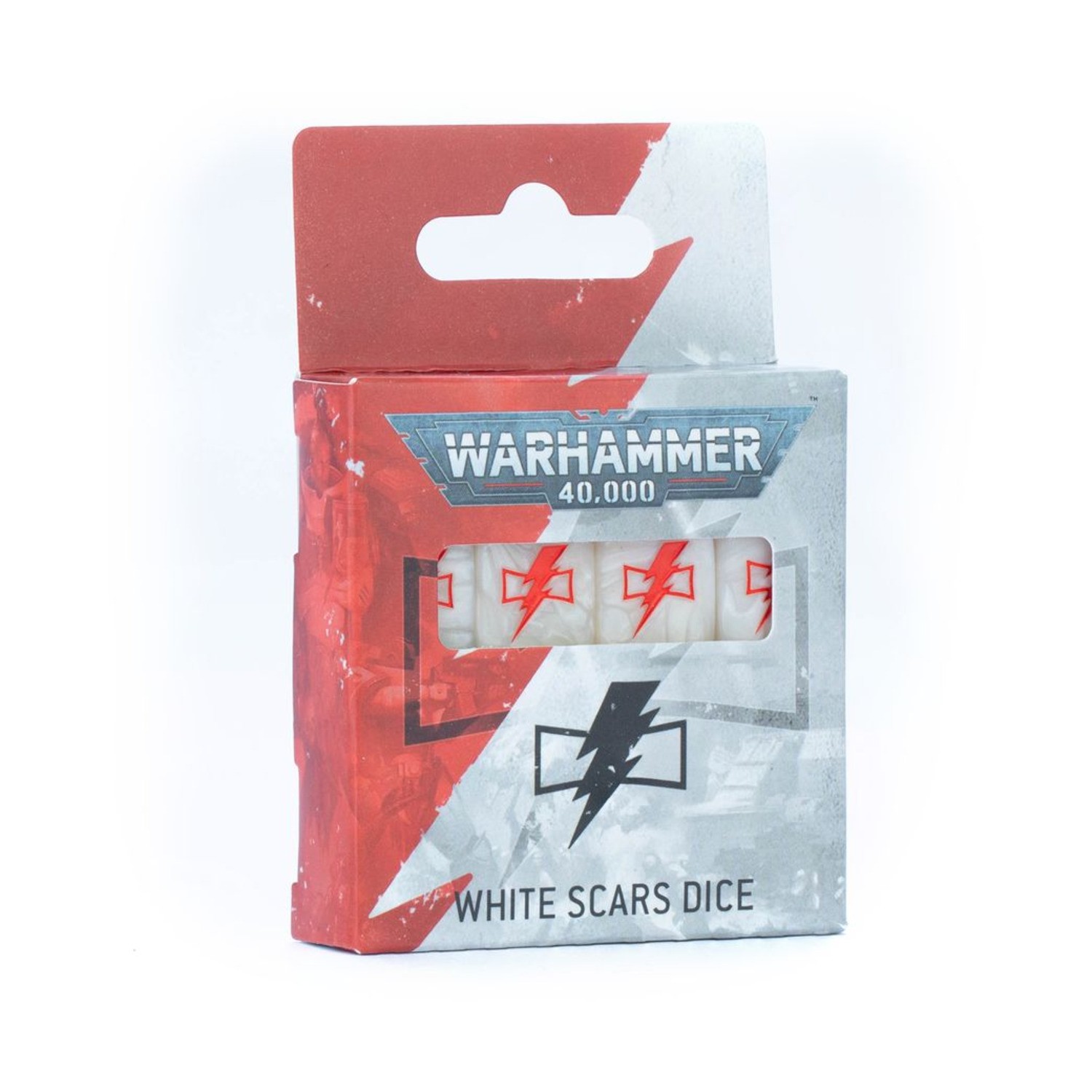 GW WH 40k White Scars Dice Set - White Scars (16) New