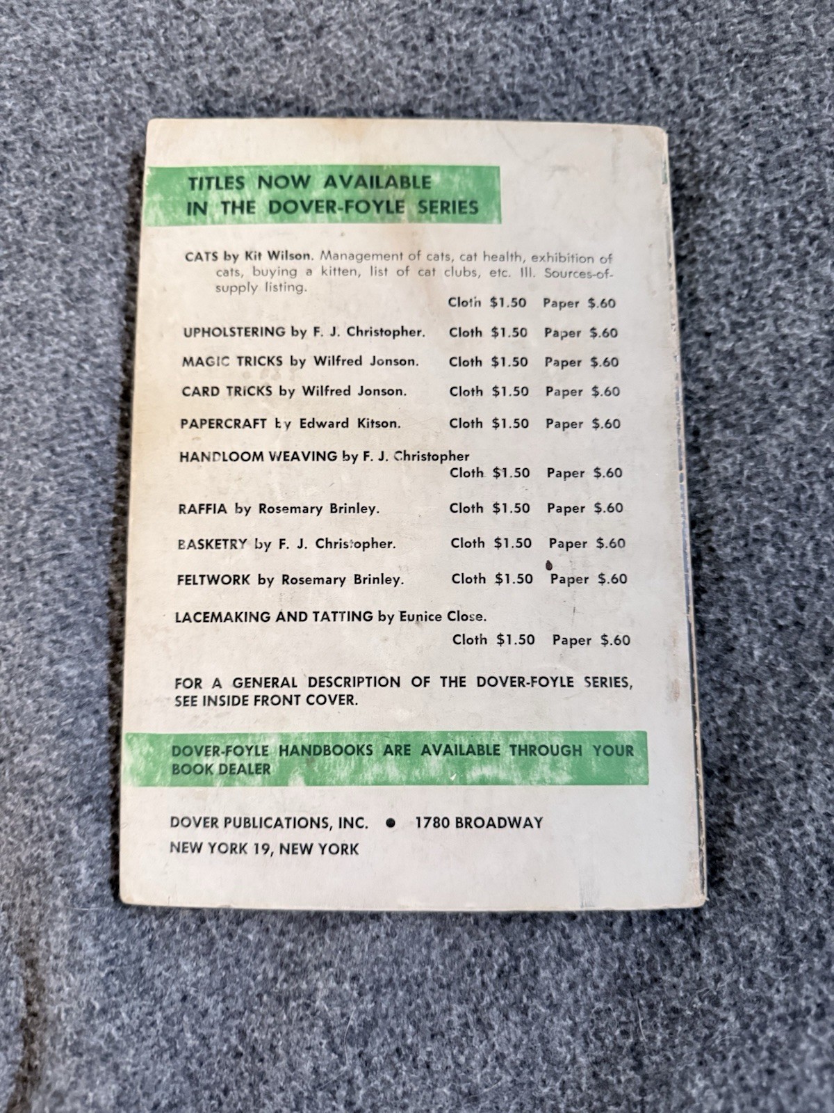 Wilfrid Jonson's Card Tricks 1954