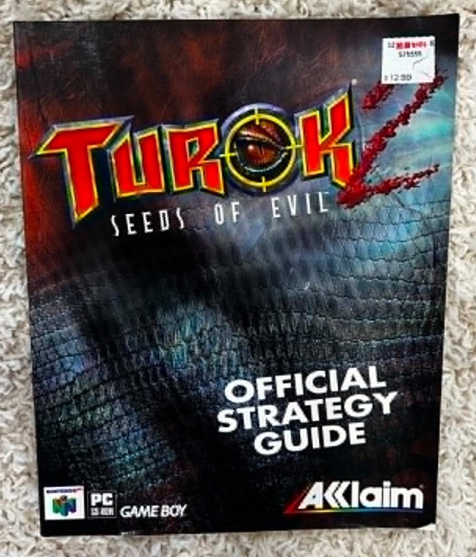 TUROK 2 - Seeds of Evil Nintendo 64 Game Boy ACCLAIM Official Strategy Guide