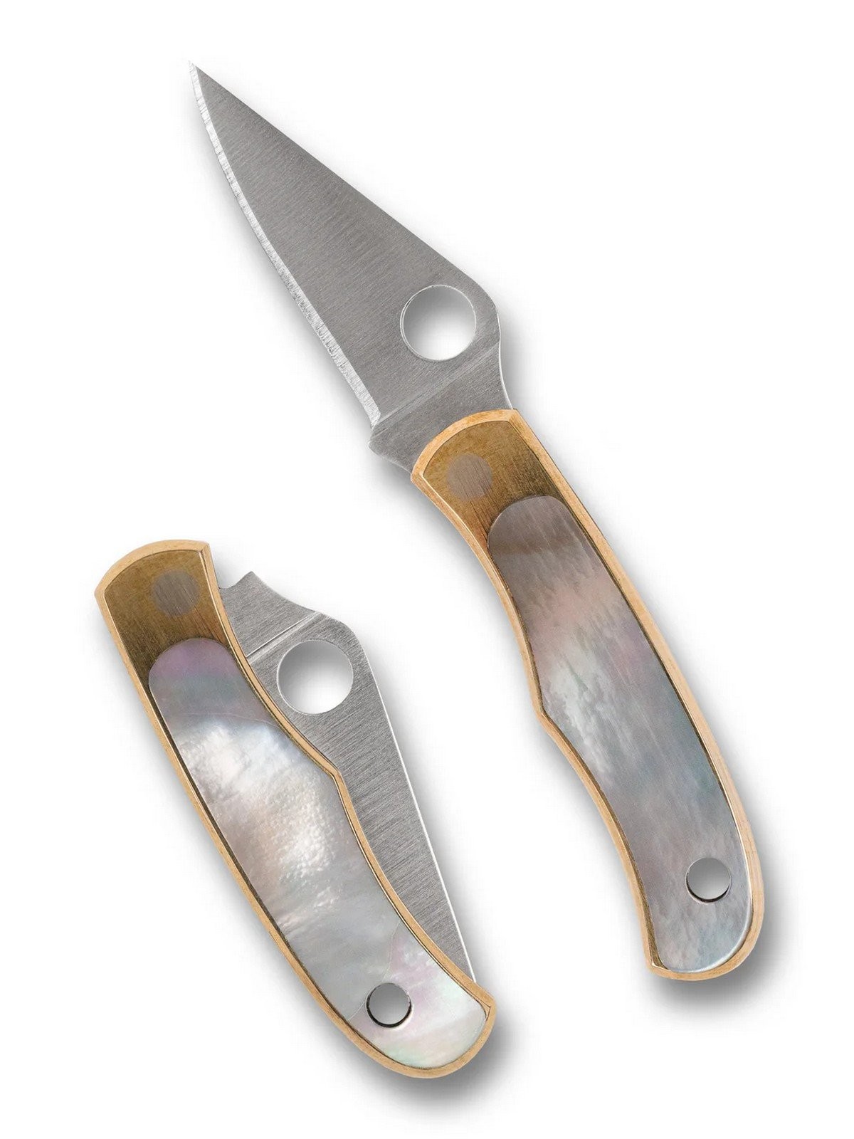 Spyderco Bug Slip Joint Pocket Knife Stainless Blade Nickel Silver Handle C133AP