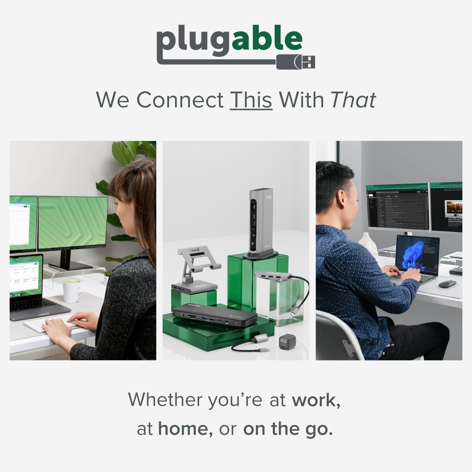 Plugable DisplayPort to VGA Active Adapter VGA, Black