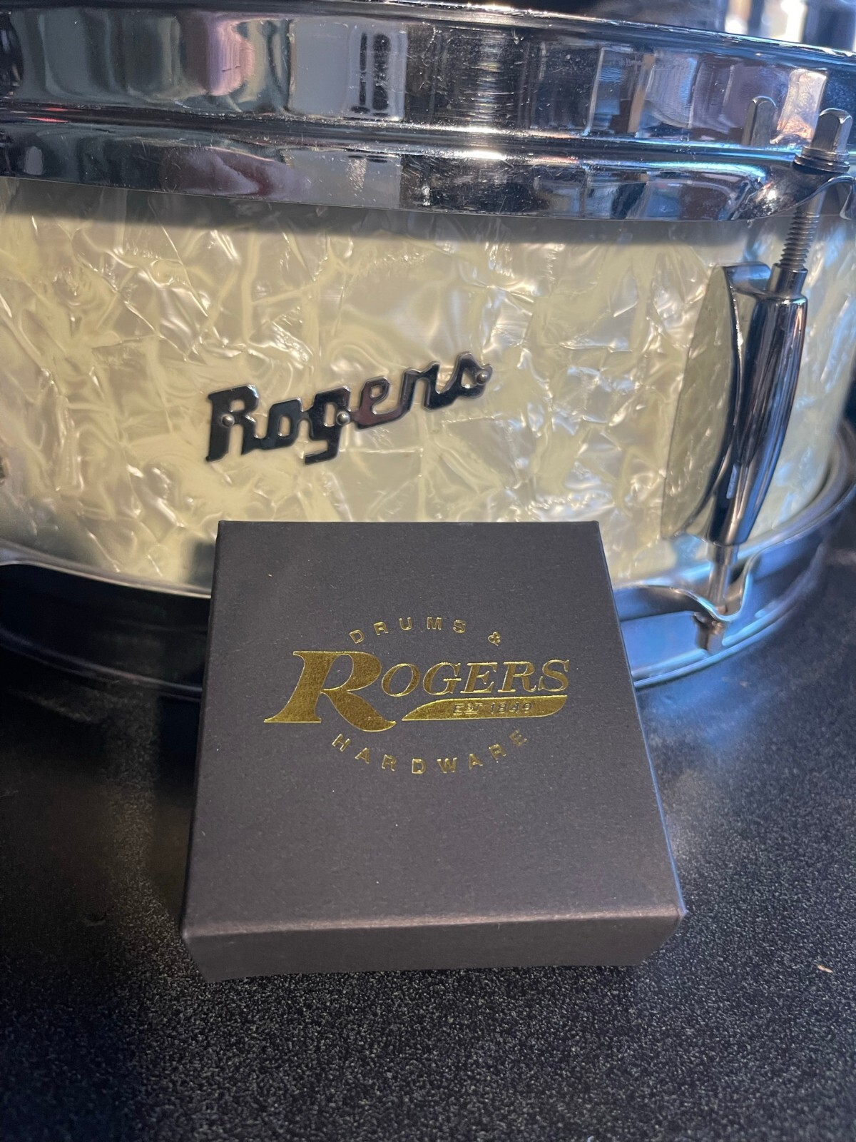 Rogers Bowtie Magnetic Drum Key With Display Box, Gift For Drummer, Collectable