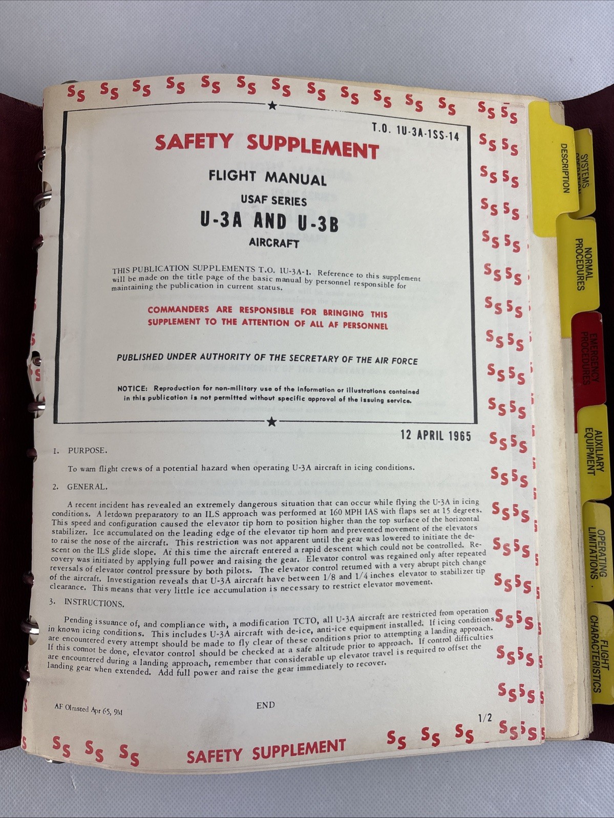 Flight Handbook U-3A And U-3B