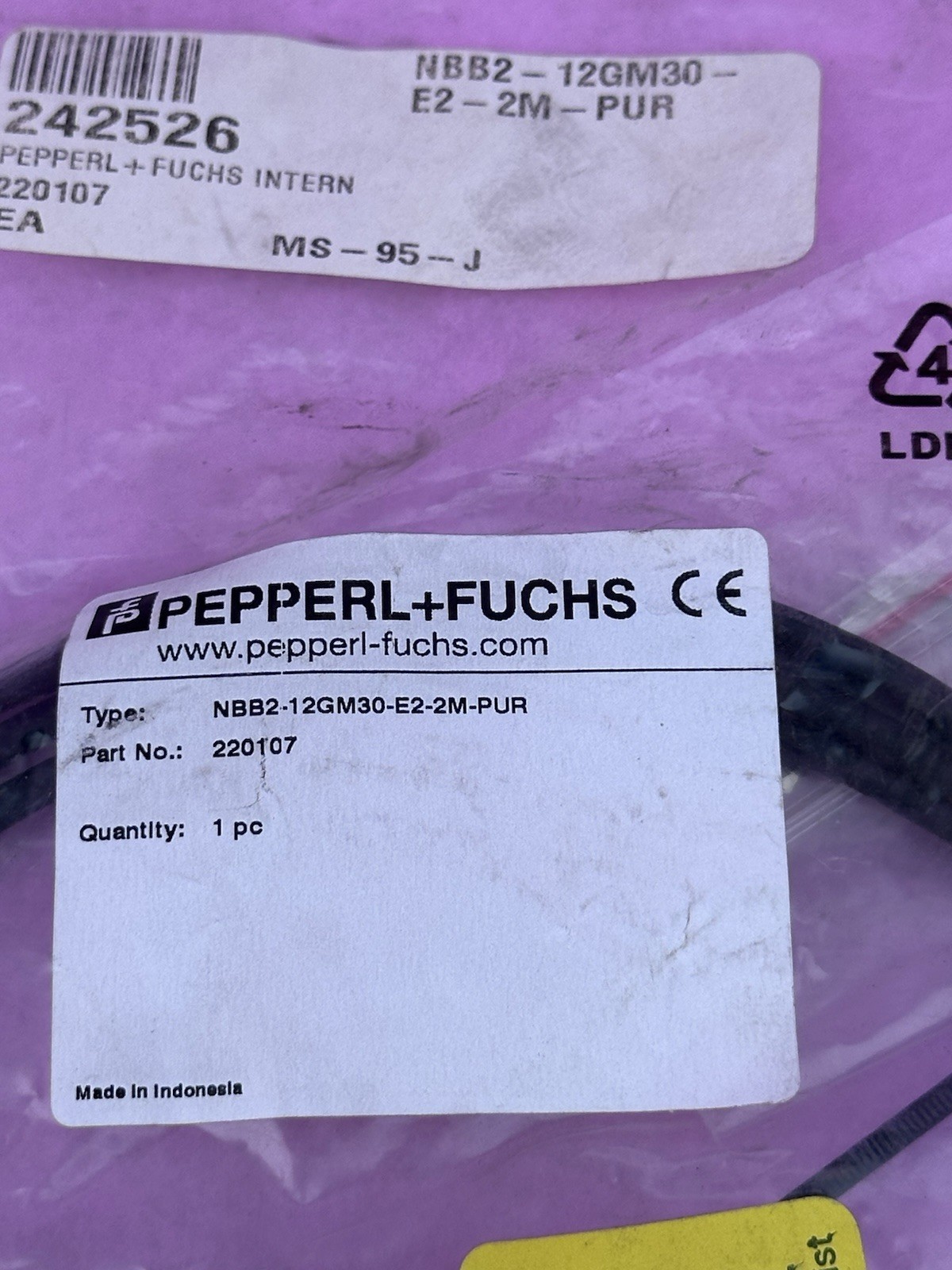 PEPPERL & FUCHS NBB2-12GM30-E2-2M-PUR