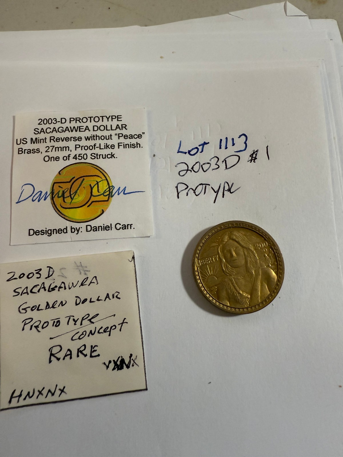 2003 D Sacagawea prototype rare only 450 made