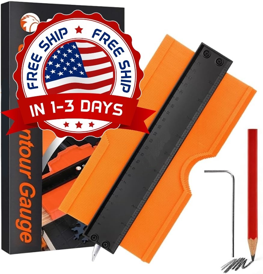 Medidores De Contorno Con Cerradura, Herramienta De Perfil, 10 Pulgadas NEW US.