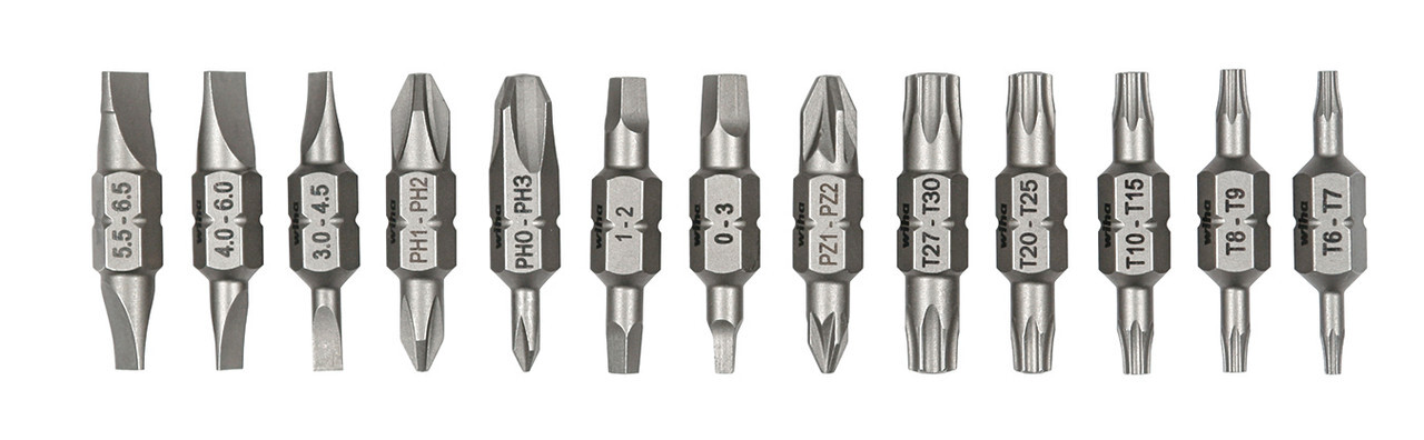 Wiha 77781 13 Piece Double End Bit Reload Set for Technician 26-In-1Ultra Driver