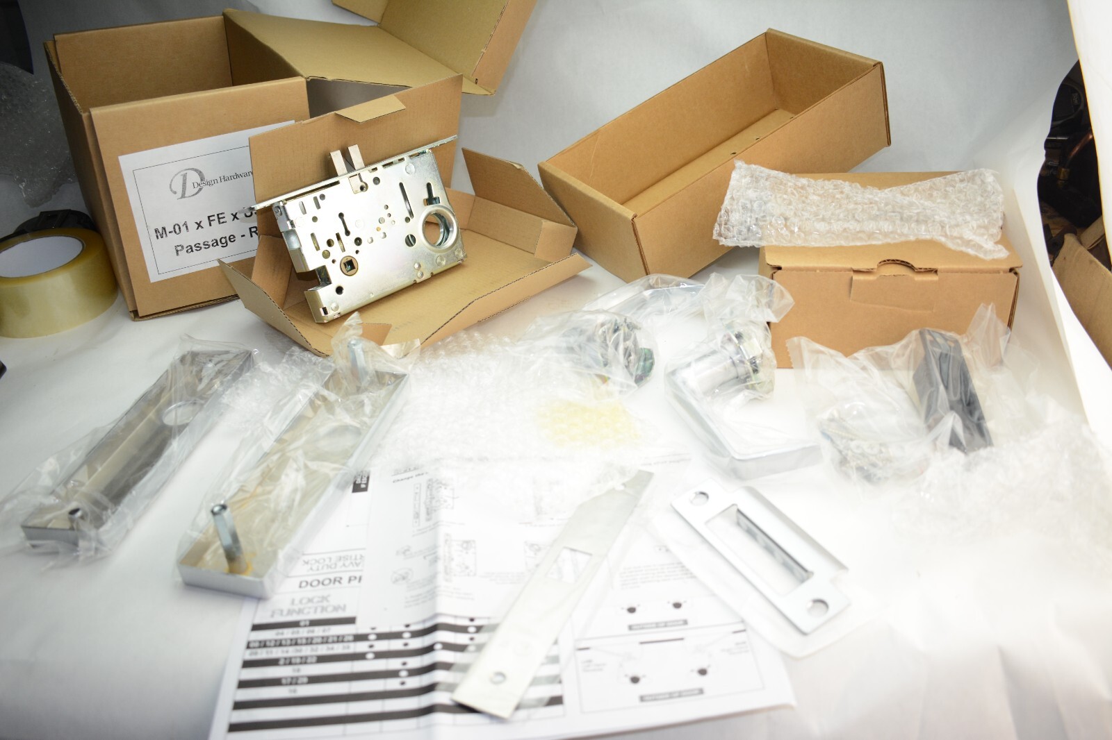 M-01 x FE x US26D Passage RHR Function Grade 1 – Heavy Duty, Mortise Lock