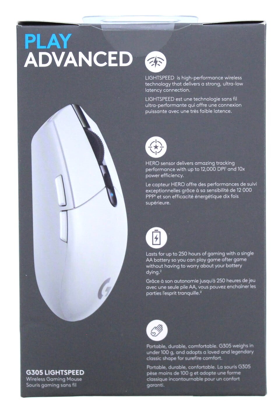Logitech G305 Lightspeed Wireless Gaming Mouse (White)
