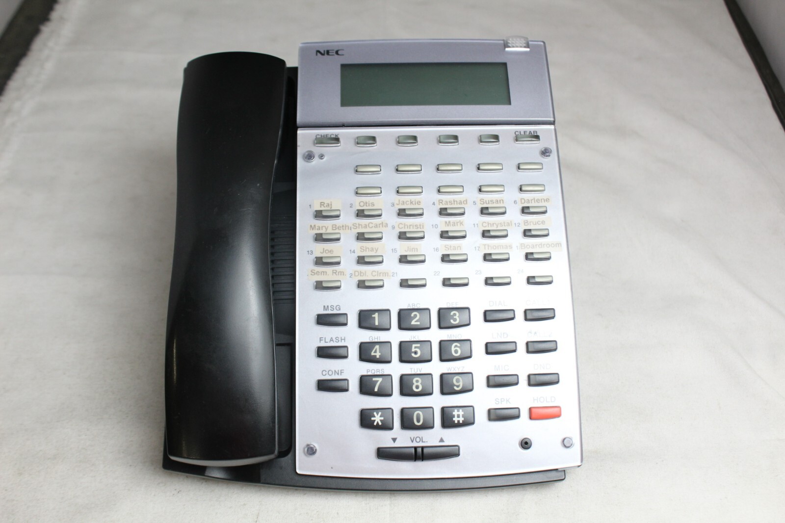 Lot of 5 NEC Aspire 34B VoIP 34-Button Office IP Phones (IP1NA-24BTIXH)