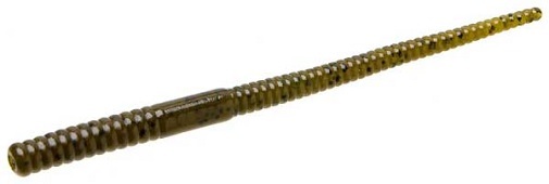 Zoom Shakey Head Worm- Green Pumpkin