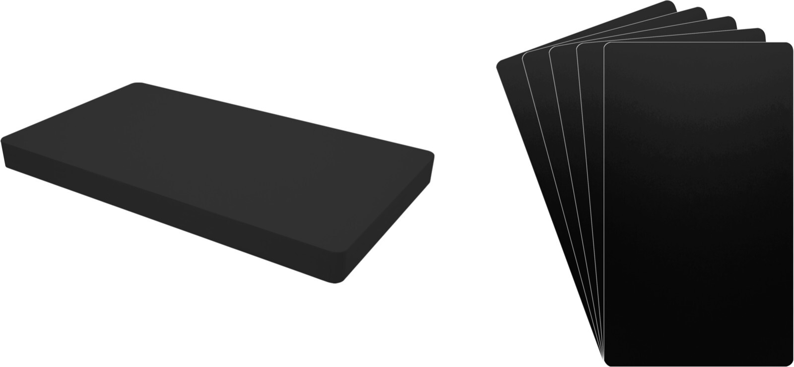 (30) Comic Book Bin Index Divider Cards - 7" x 12" - Black Standard 30mil Thick