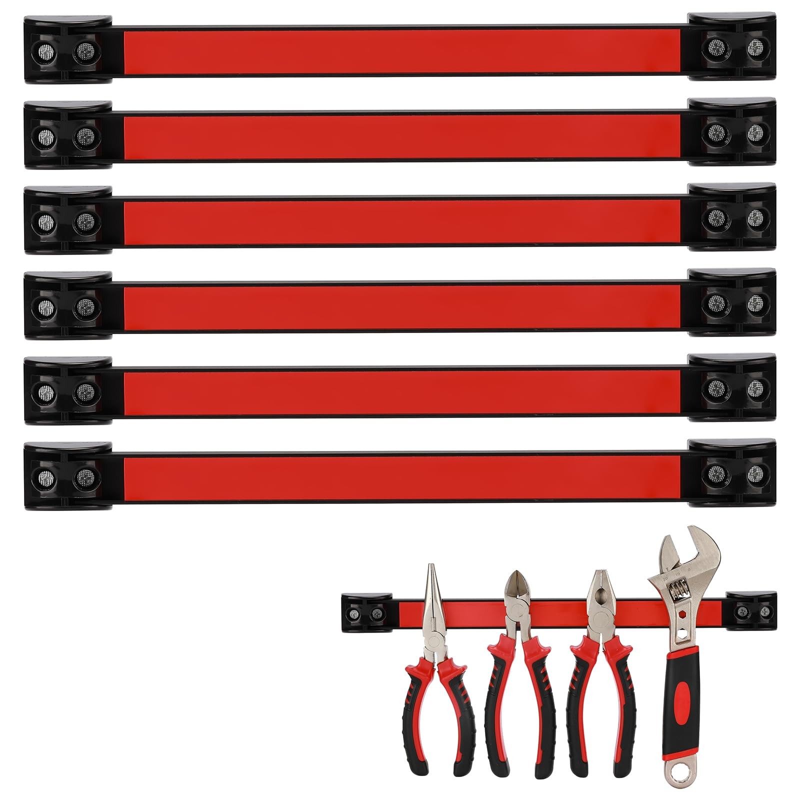 Mayouko 12" Magnetic Tool 12 inches (L) x 1.18 (W) x 3 (H), Red
