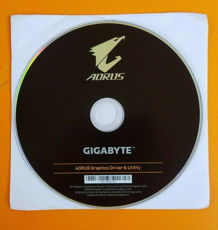 ⭐️⭐️⭐️⭐️⭐️ Gigabyte AORUS Graphics Driver & Utility CD Disc Installation DVD