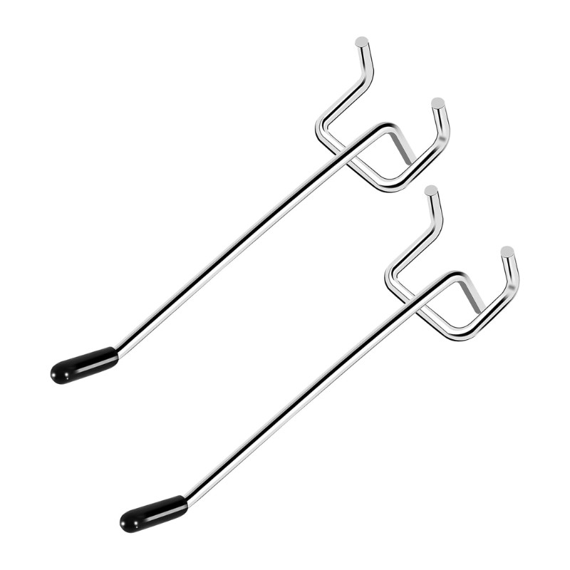 25PCS Pegboard Hooks 4 Inch Metal Hangers Peg Board Garage Shop Storage