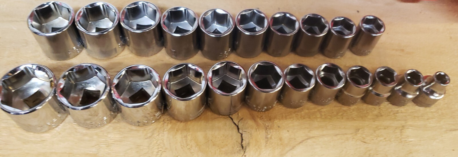 Craftsman 24 Pc Shallow 3/8" Dr SAE/ METRIC 6pt socket set NEW