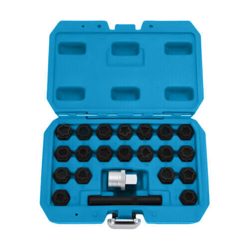 22pc Audi Wheel Locking Key Locking Wheel Bolt Nut Removal Set Master Key Kits