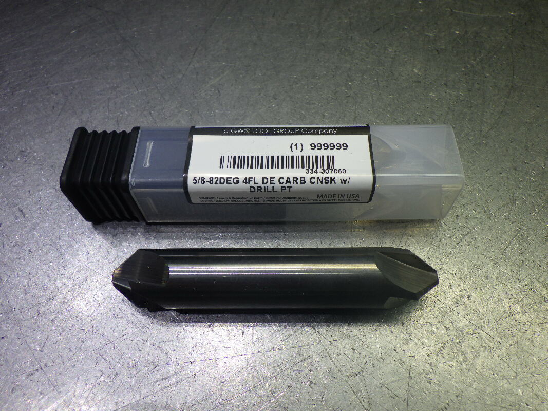 Monster 5/8" 82 Deg 4 Flute DE Carbide Countersink 5/8" Shank 334-307060 (LOC168