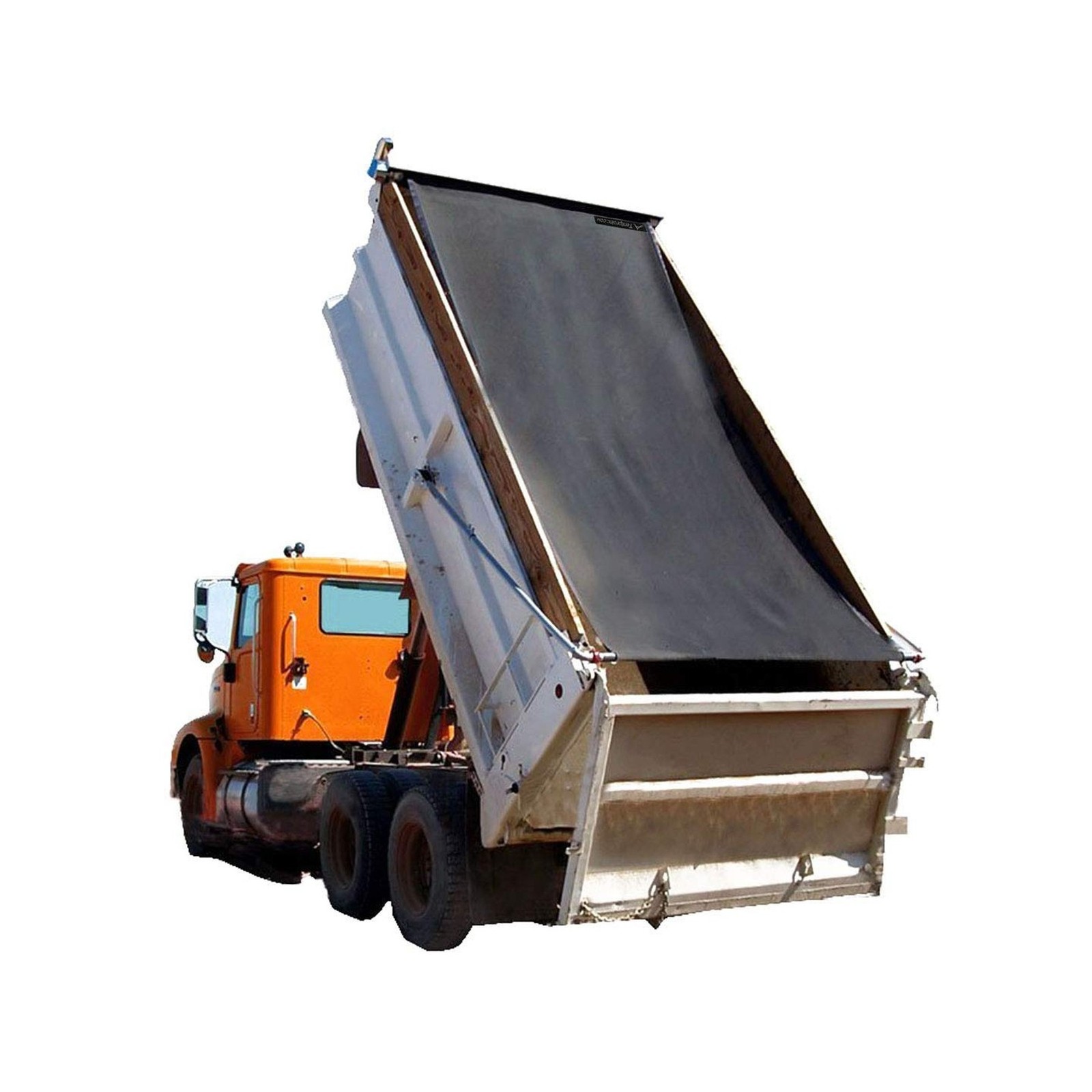leaveshade Dump Truck Mesh Tarp 8'X20' - Black Heavy Duty Cover with 6'' Pock...