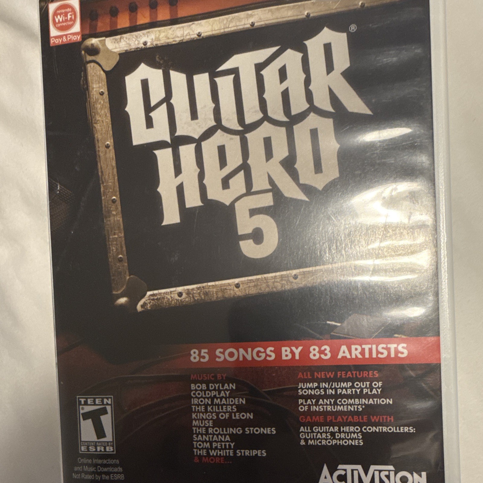 Nintendo Wii Guitar Controller Bundle w/ USB Dongle, Beatles & GH5