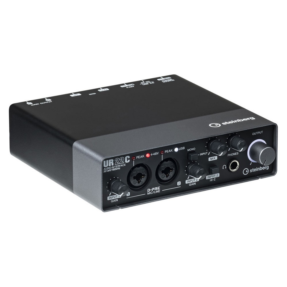 Steinberg UR22C Audio Interface Yamaha MT5 Headphone YCM01 Microphone ProX Cable