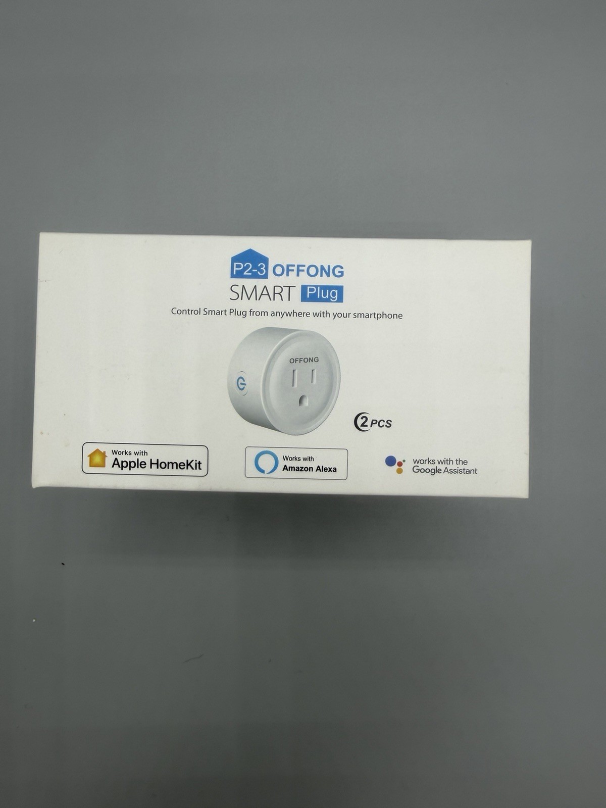 P2-3 Offong SMART Plug (2 PCS) - Works With Apple HomeKit & Amazon Alexa (New)