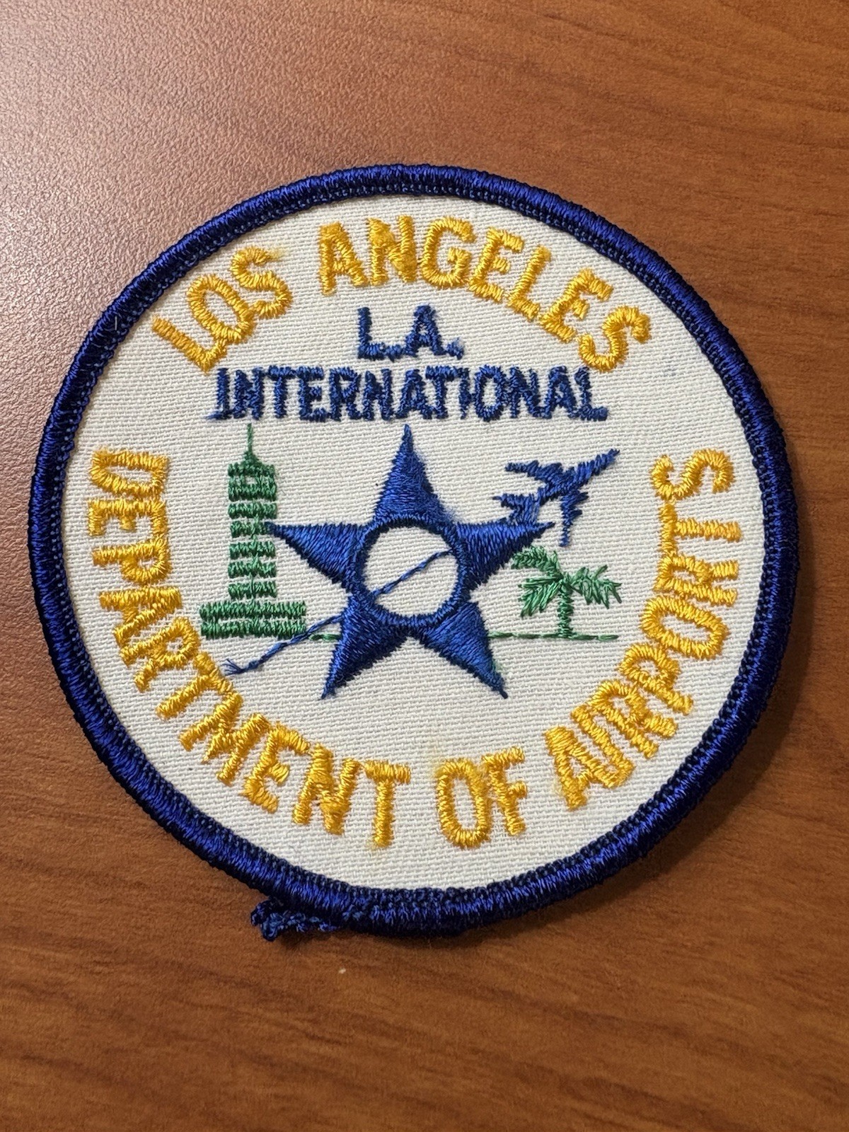 X-RARE 70s California Police Patch LOS ANGELES DEPT OF AIRPORTS LA INTERNATIONAL