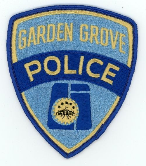 CALIFORNIA CA GARDEN GROVE POLICE NICE SHOULDER PATCH SHERIFF