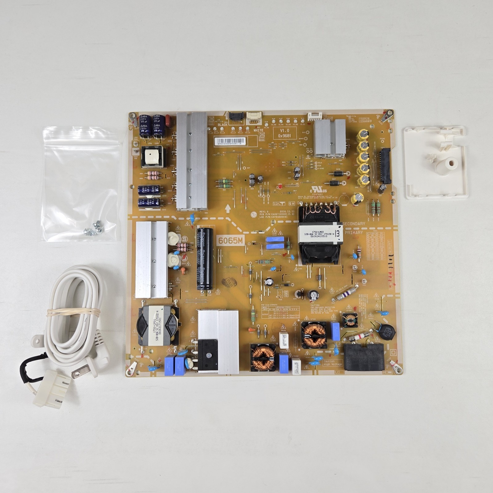 LG Power Board for TV 65SJ8500 OEM Genuine EAY64489641 LGP6065M-17SU12 w/ Cable