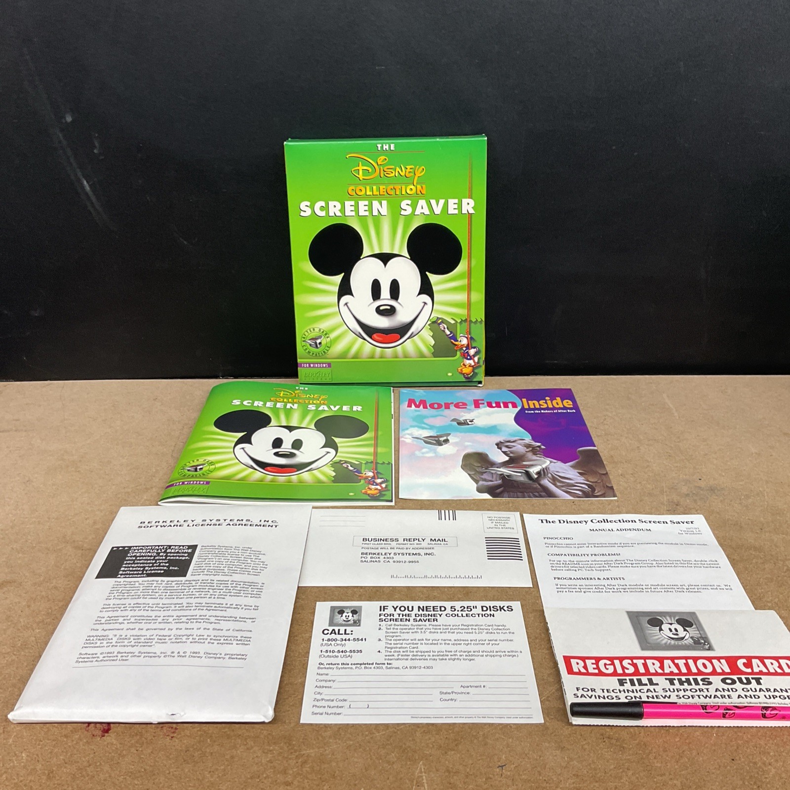 Berkeley Systems Disney Collection Screen Saver 1.0 For Windows Vintage