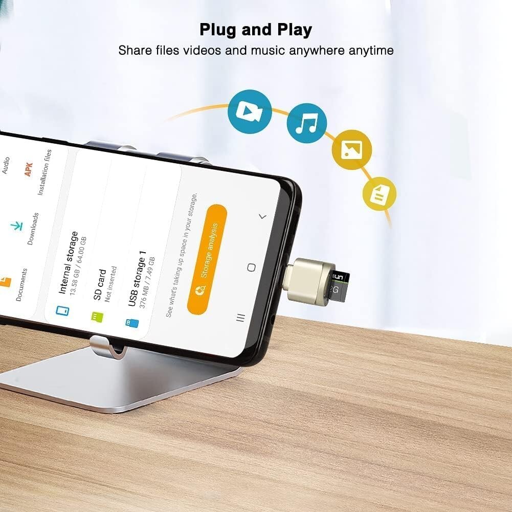 USB C Micro SD/TF Card Reader Micro SD SDHC SDXC OTG Memory Reader Mini Adapter
