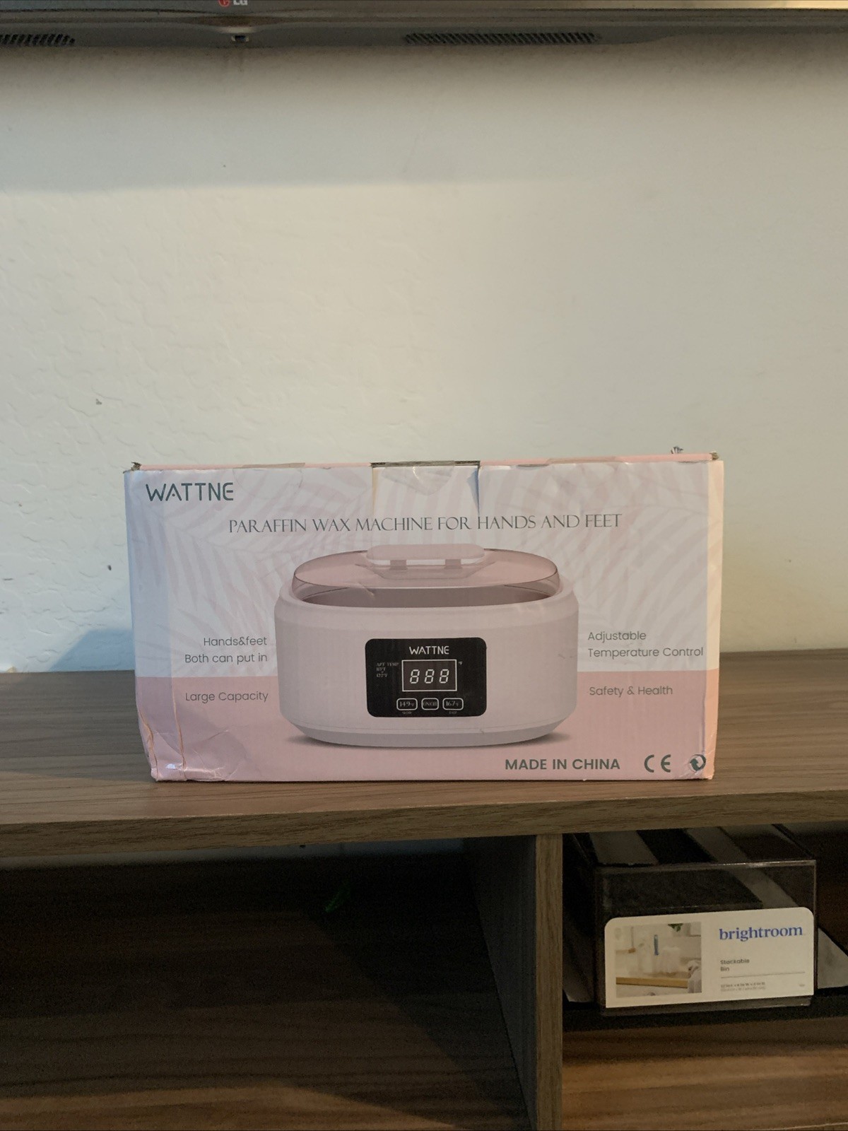 Wattne Paraffin Spa Large Capacity Pink Adjustable Temperature Hands & Feet