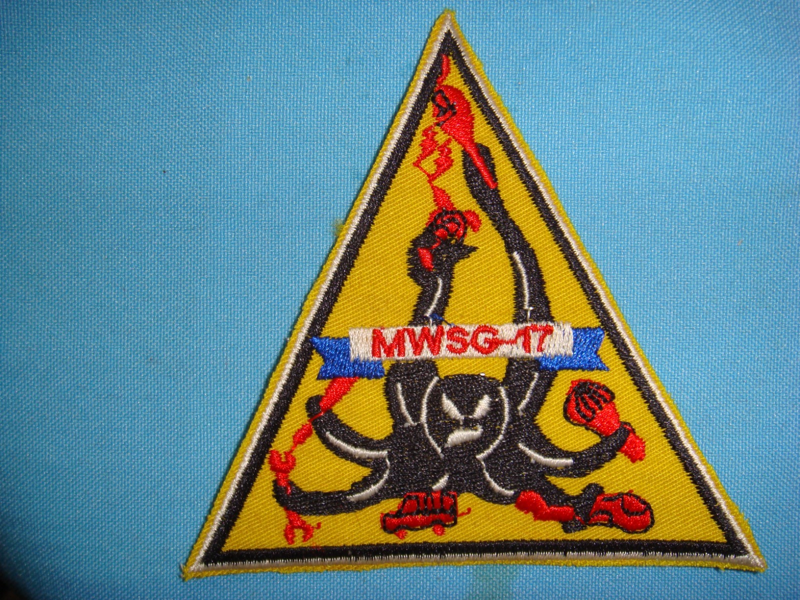 VIETNAM WAR PATCH, USMC MARINE WING SUPPORT GROUP MWSG-17 AT DA NANG