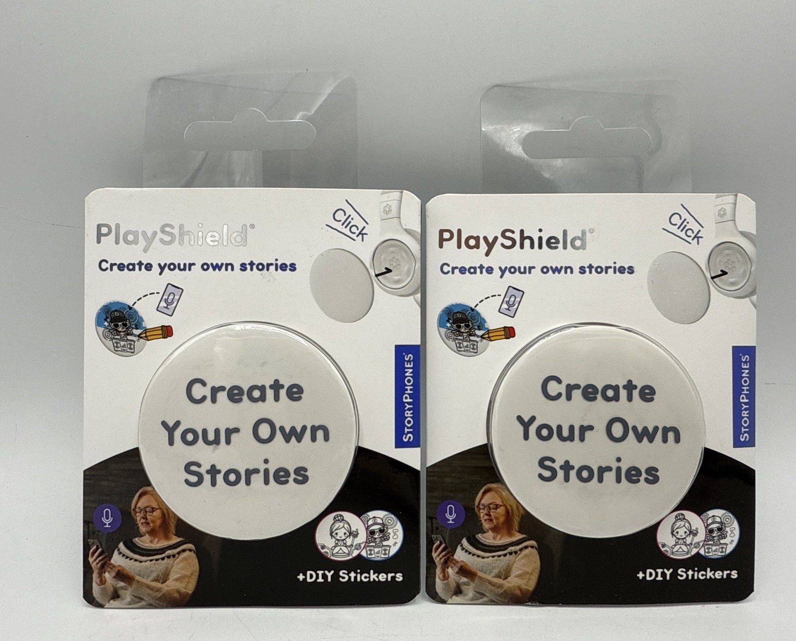 2 StoryPhones PlayShield - Create Your Own Stories + DIY Stickers NEW!