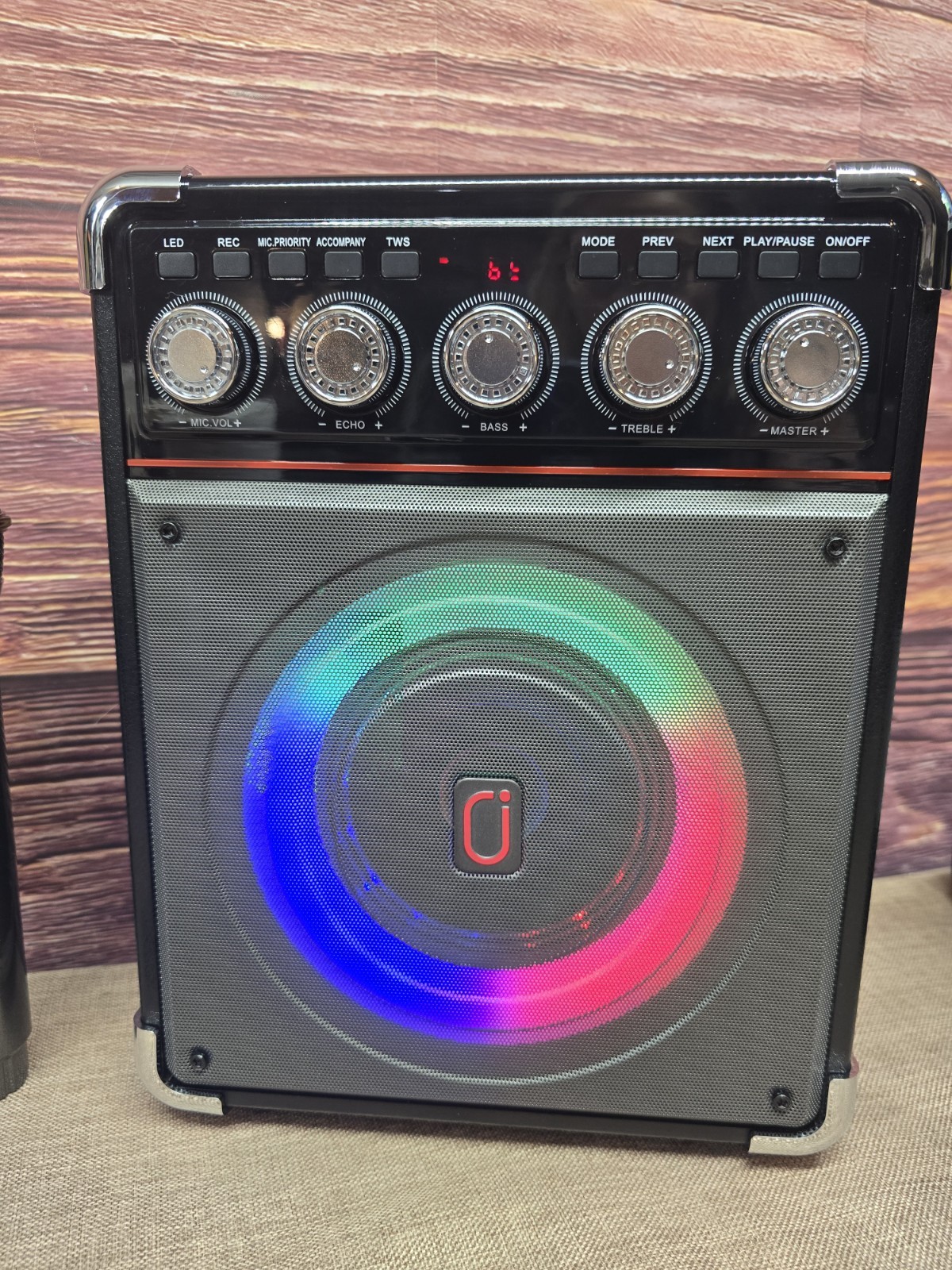 JYX TX05 Karaoke Machine w/ 2 Wireless Mics & Remote – New, No Box or Instructio