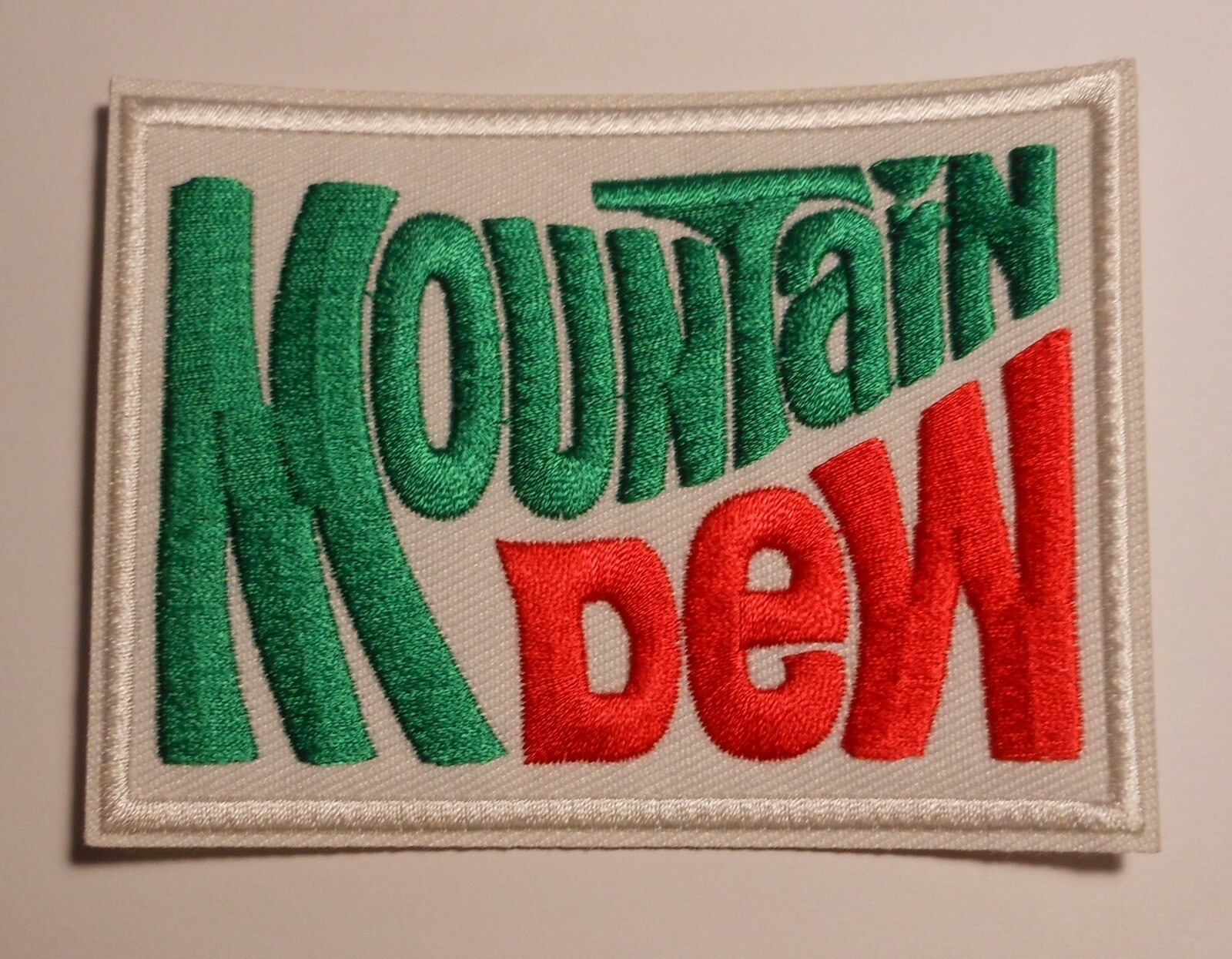 Vintage Mountain Dew iron on Patch #2  2.75" x 3.75"