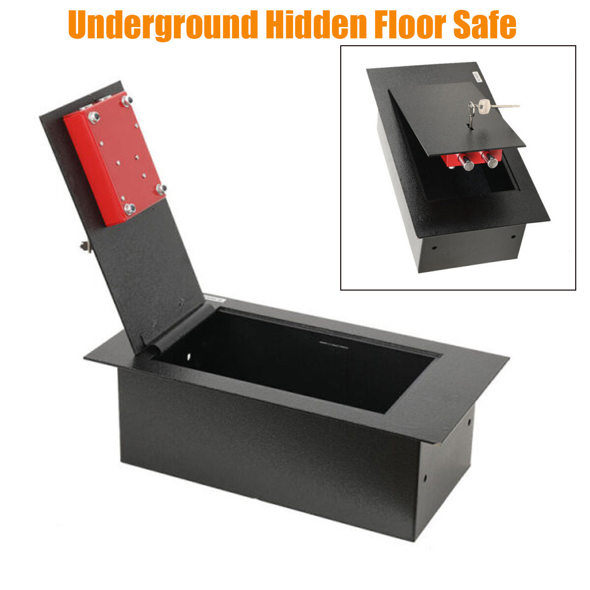 Underground Hidden Floor Safe Box Home Money Jewelry Security Safe Deposit Box