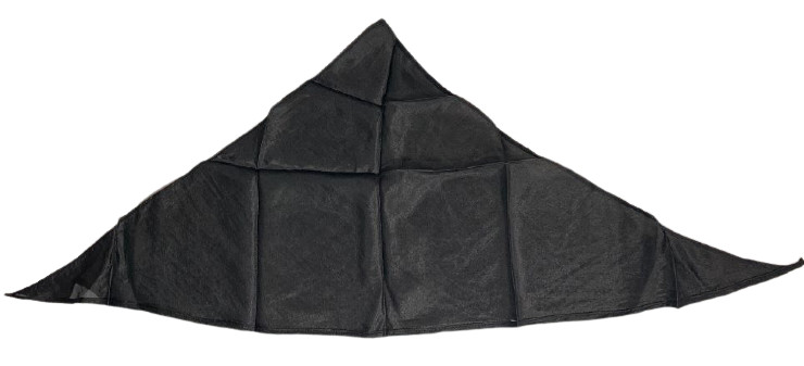 1 BLACK DIAGONAL CUT MAGICIAN SILK 24" 27" Cut In Half Stage Magic Diamond Hanky
