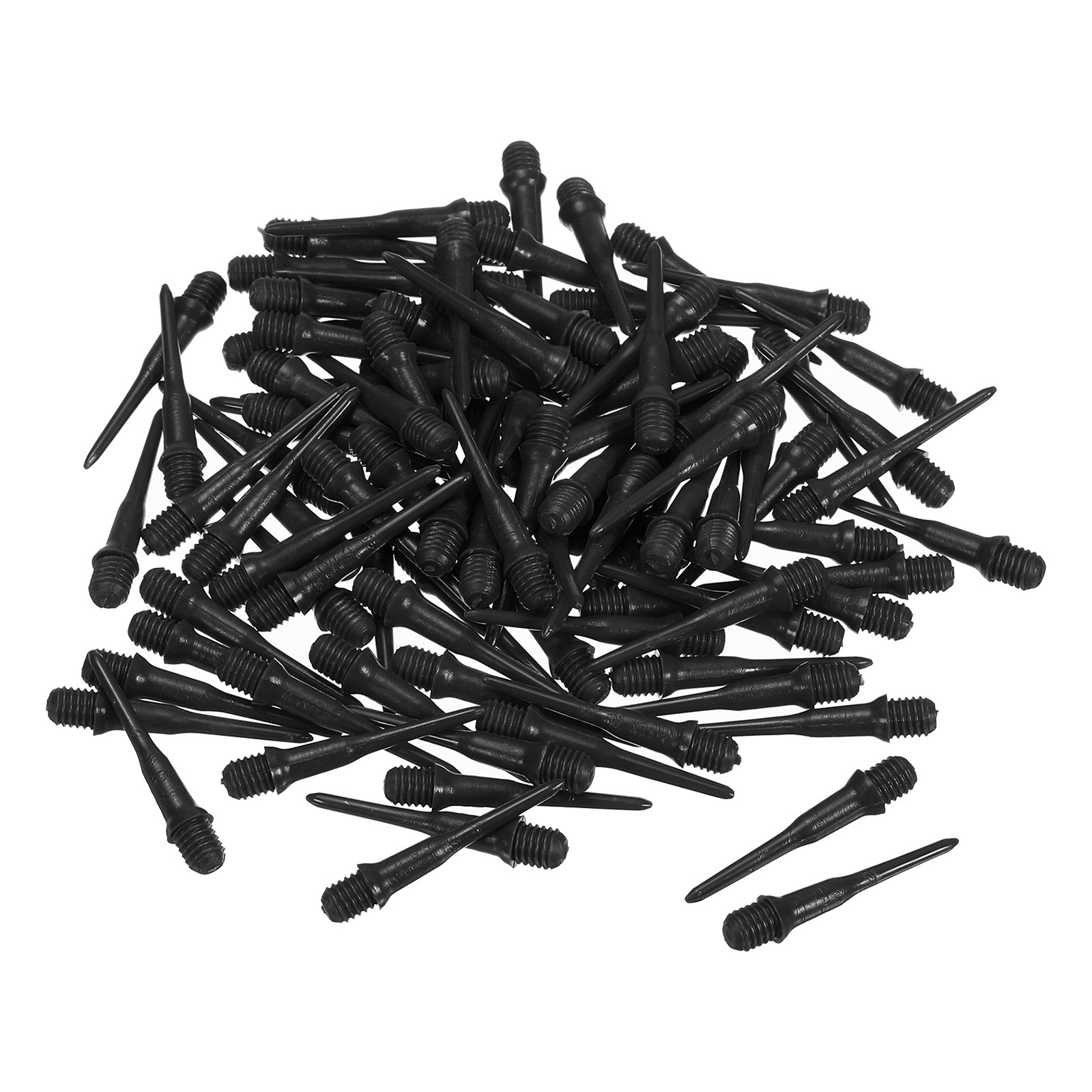 Plastic Dart Tips, 100 Pack 2BA Thread Soft Dart Tips Dart Accessories, Black