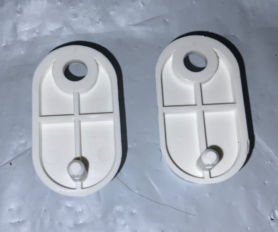 IKEA BRIMNES Wardrobe Rail Brackets Clips WHITE - 157306 X 2