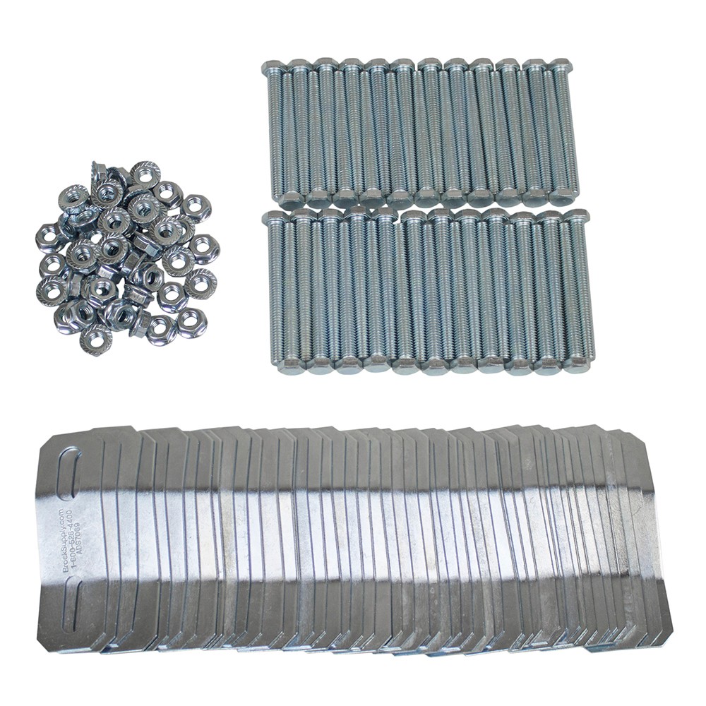 50 Pc Set Transmission 4.2" Long Adjustable Torque Converter Brackets Retainers