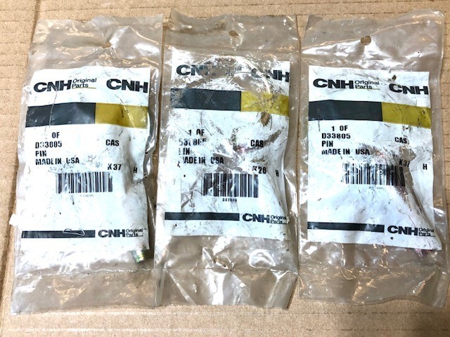 3  part no. D33805 Case New Holland Pin - NEW in Shelf-Worn Package SAVE $$$