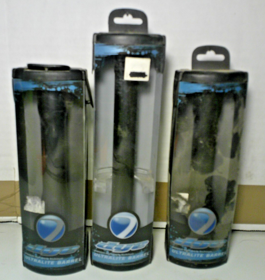 3 Dye Precision Paintball Barrels ~ Tip Dye Black 14" ~ 2 Back UL Imp .688"~ New