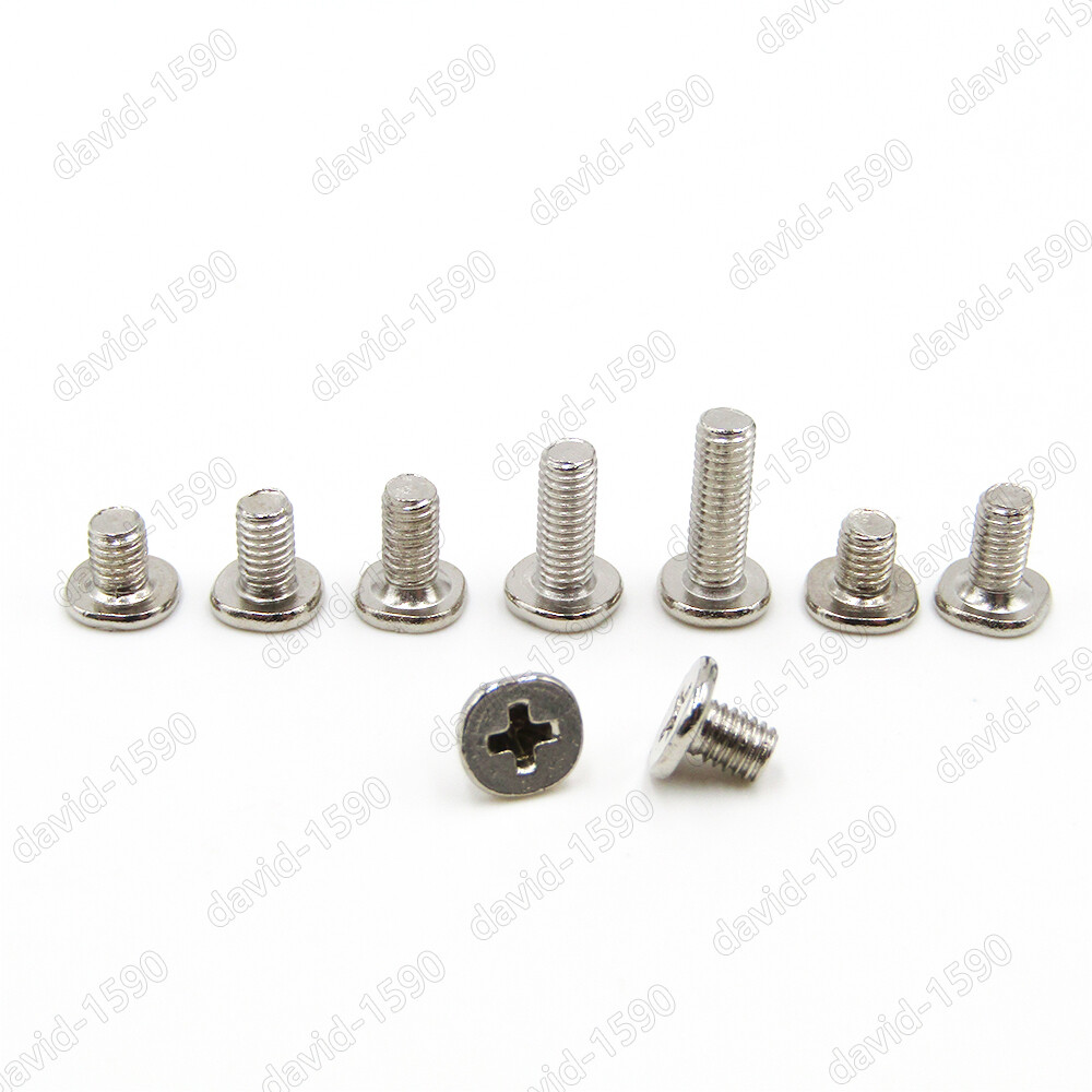 M2 M2.5 M3 M4 Silver Phillips Wafer Flat Head Machine Screw Laptop Notebook Bolt
